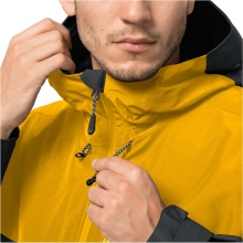 Jack Wolfskin Wanderjacke Peak (sehr wasserdicht, winddicht, PFC-frei) phantomgrau/gelb Herren